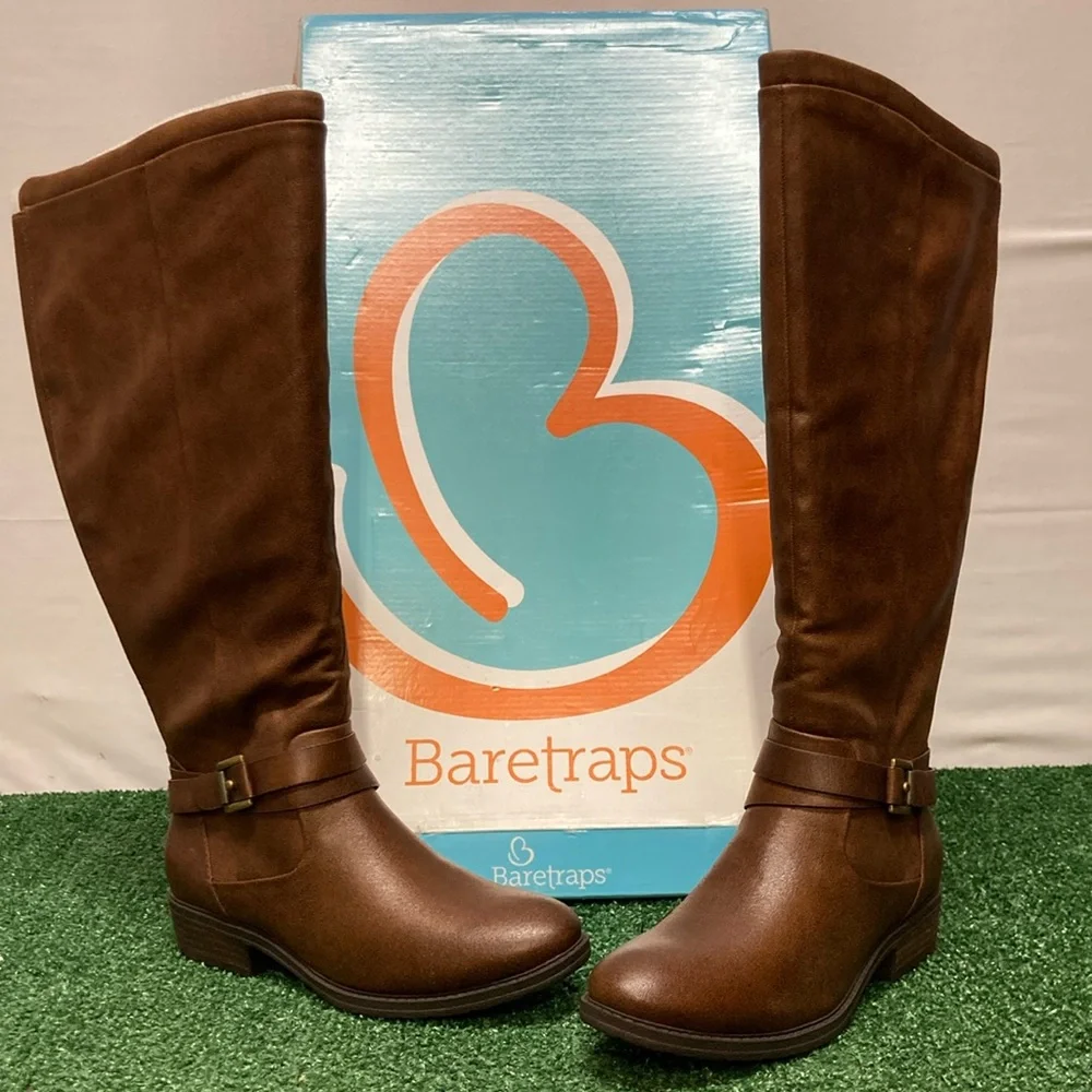NWT BareTraps Brown Over the Knee Boots women’s size 6.5 (OKPM-07-113)